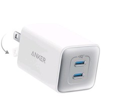 Anker 47W USB C Charger Nano 3 Dual USB-C GaN Charging for iPhone 15/Galaxy/iPad
