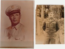 WWII Soldier Photos Identified Hermon Hyde Portrait Snapshot Lot Named