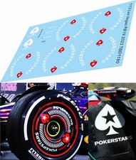1/12 Decals Mancanti per Red Bull RB19 Las Vegas 2023 TB Decal TBD1180