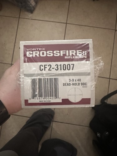 Vortex Crossfire II 3-9x40 Scope (Dead-Hold BDC MOA Reticle) With 1-inch Tube - Picture 1 of 2