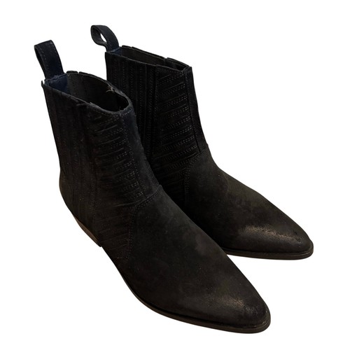 Allsaints Fion Black Suede Boots - size 40 (US 10)