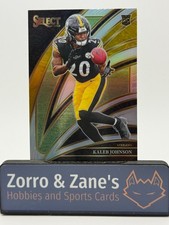 2025 Panini Select - CLUB Level Kaleb Johnson #252 Silver Prizm (RC) - Steelers 