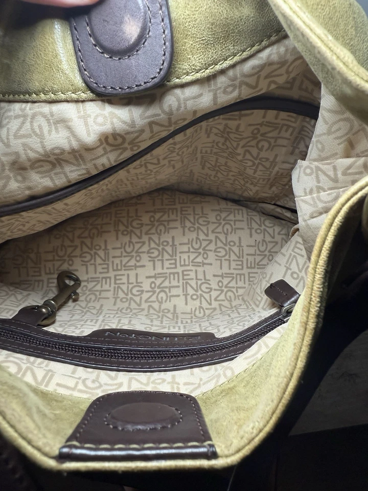 ELLINGTON Bolso de Hombro Italiano de Cuero Cartera Bolso Hobo Verde Clásico Boho Foto 4 de 4