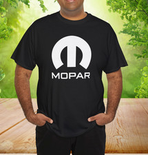 White Mopar Logo Sign Nostalgic Car T-shirt