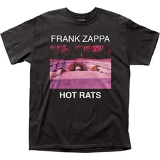 Frank Zappa Hot Rats Mens T Shirt Rock and Roll Music Classic Band Tee New Black