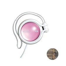 JVC HP-AL102-WP On-Ear Headphones White Ruby Pink Lightweight Ear Hook New