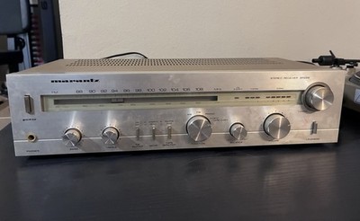 Marantz Stereo Receiver Silver SR220 Vintage AM/FM Hi-Fi Audio TESTED & WORKING