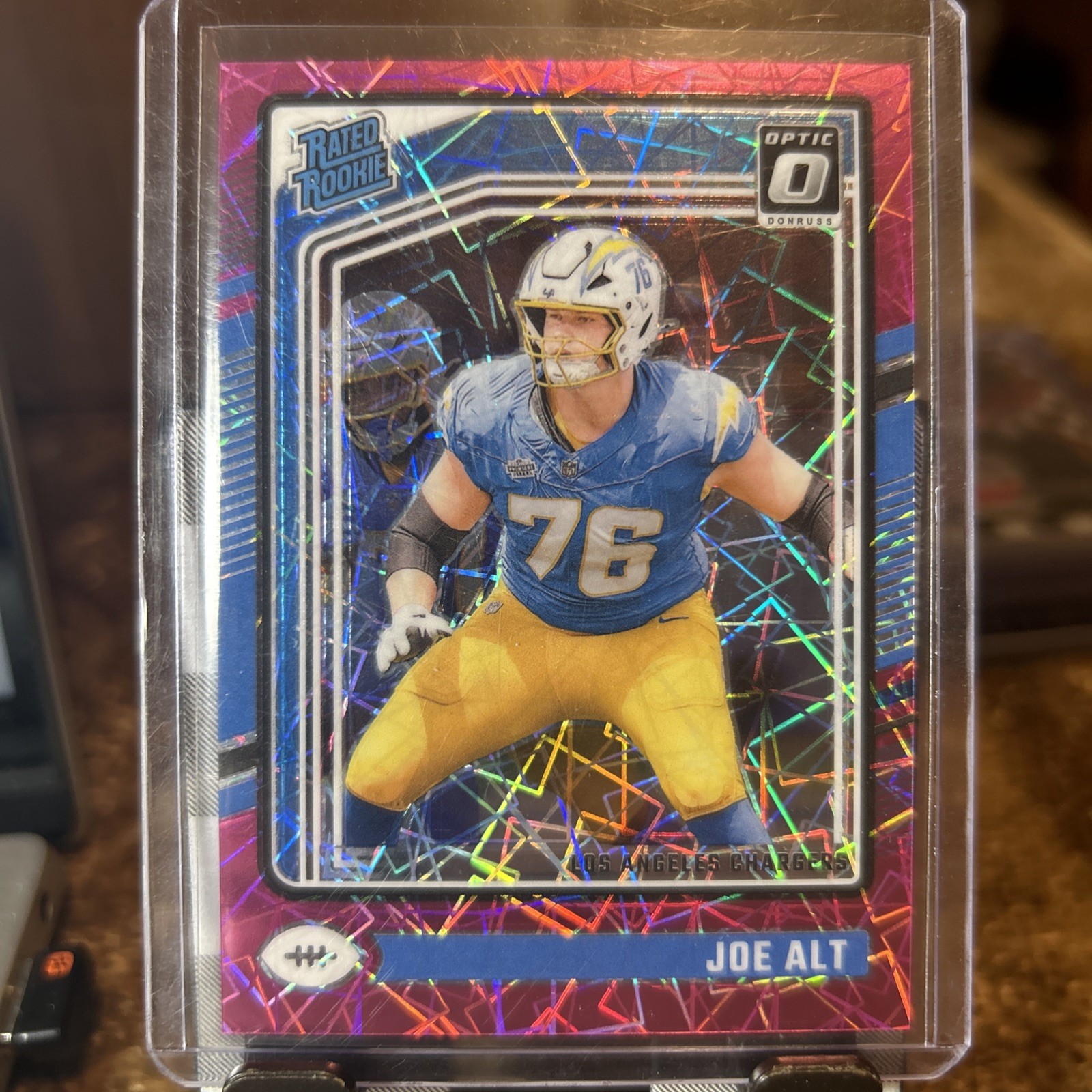 2024 Panini Donruss Optic - Rated Rookie Joe Alt #254 Pink Velocity /80 RC