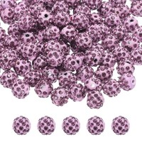 Ausgefallene Strassperlen, 10 Mm, Lila FüR Die Herstellung Von Schmuck 100 StüCk