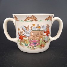 Royal Doulton Bunnykins Two Handled Childrens Mug Fine Bone China Dancing Music