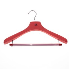 Isaia Suit Hanger in Orangey Red with Purple Coral Composite