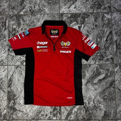 T-shirt Ducati Racing Be Wiser Wix noir et rouge taille S