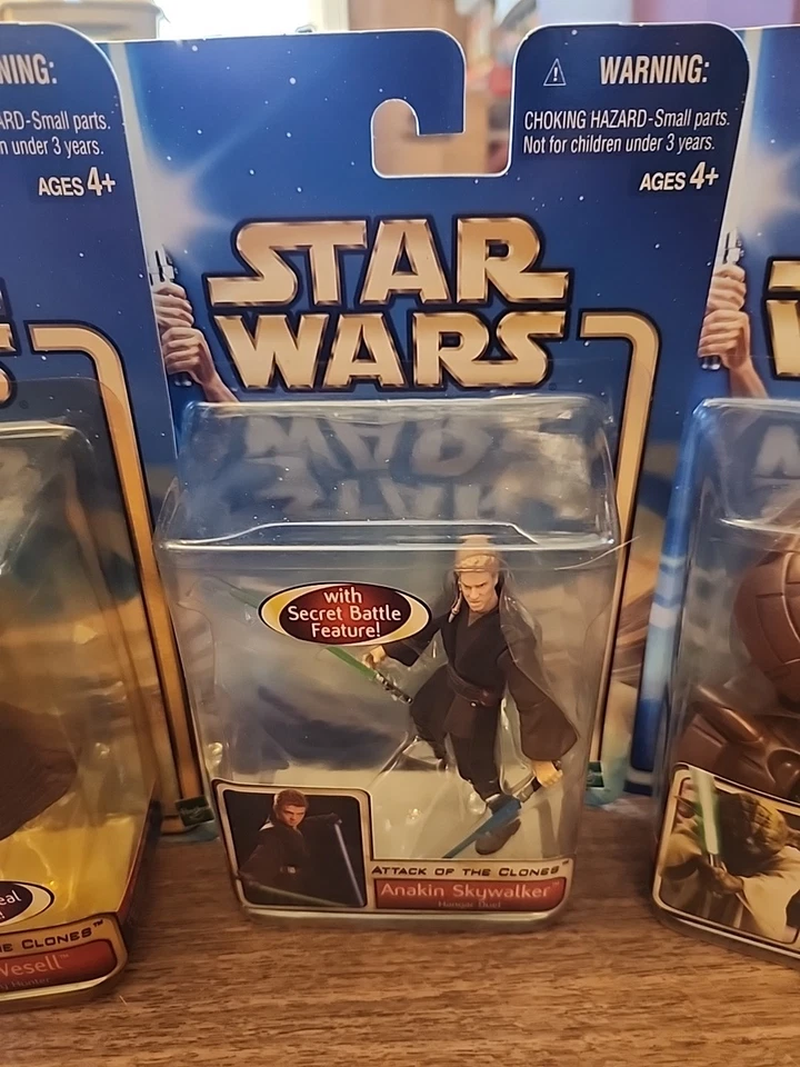 批量 6 件 星球大战 克隆人攻击 帝国条纹 背面 孩之宝 2002 NOC — 第 4/4 张图片