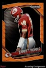 2025 Panini Prizm Black Football Orange Wave Emmitt Thomas #74
