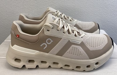 On Cloudrunner 2 Mens Size 9 Pearl/Desert Mesh Cushioned Road Running Sneaker