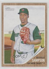 2011 Topps Heritage Minor League Edition Keyvius Sampson #58 0t2