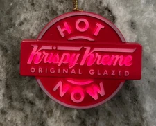 Krispy Kreme  - Original Glazed - Mini Hot Light - Christmas Tree Ornament - New
