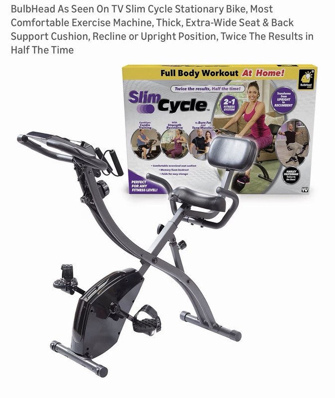BulbHead As Seen On TV 2-in-1 Slim Cycle Stationary Bike
