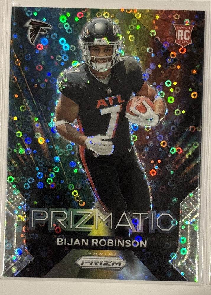 2023 Panini Prizm Prizmatic No Huddle Prizm Bijan Robinson #19 Rookie RC