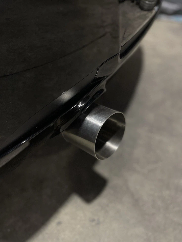 E92 E90 BMW N54 N55 3.5 ( RESONATED ) Single Exit CatBack Exhaust System 4in Tip - Image 4 of 4