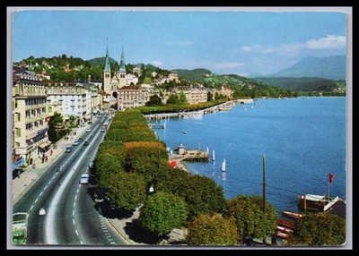Ansichtskarte Luzern / Schweizerhofquai - Schweiz
