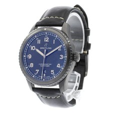 BREITLING NAVITIMER 8 M17314 41mm SS Black Dial Automatic Date Leather #C365