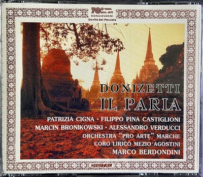 Donizetti: Il paria - Marco Berdondini 2 CD Set 2001 Bongiovanni Free Shipping!