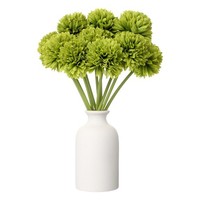 KüNstliche Chrysanthemen BlumenbäLle 10 StüCk, Seide, DunkelgrüN, Garten/Deko