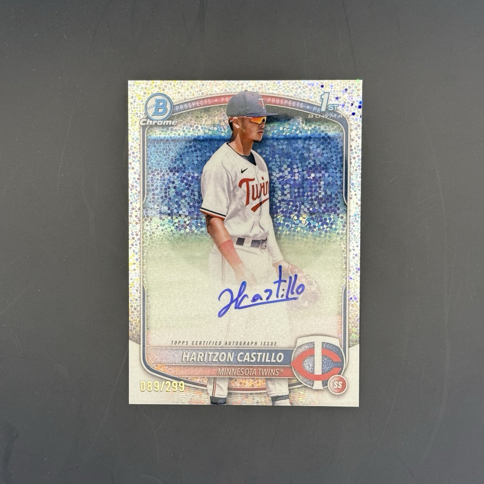 2025 Bowman Chrome Haritzon Castillo #CPA-HC Speckle Refractor /299 1st Auto