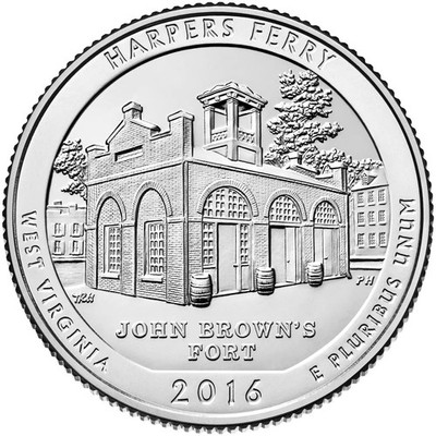 2016 S Harpers Ferry National Historical Park Quarter (WV)