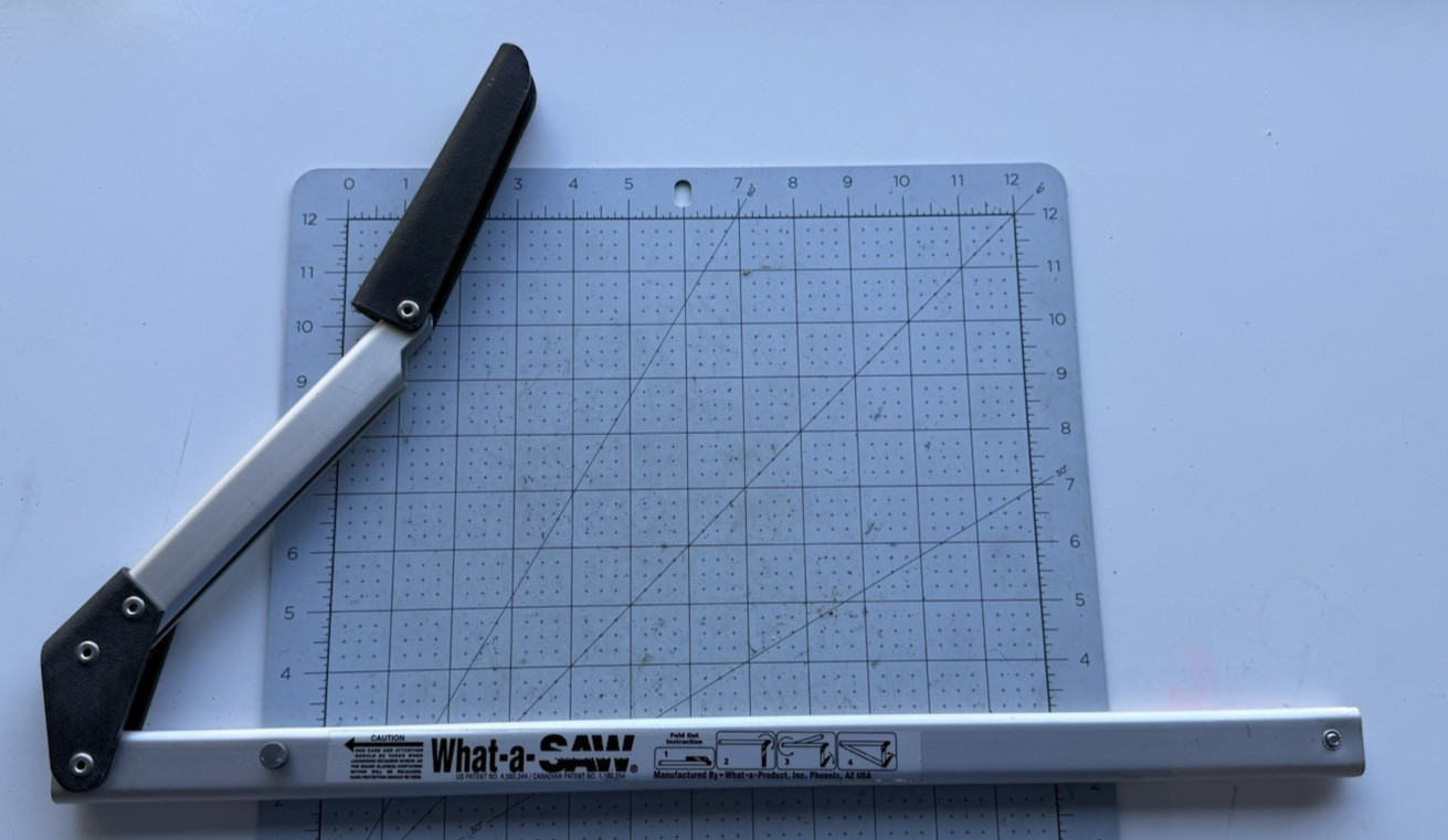 What A Saw Folding Pack Saw W/2 BLADES Pre Owned CAMPING PORTABLE  Made USA