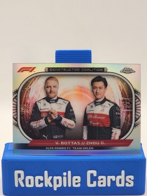 2022 Topps Chrome Formula 1 - Constructor Coalition V. Bottas, Z. Guanyu #CC-AR