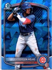 2025 Bowman Draft Sapphire JEFFERSON ROJAS #BDC-75 Chrome Cubs