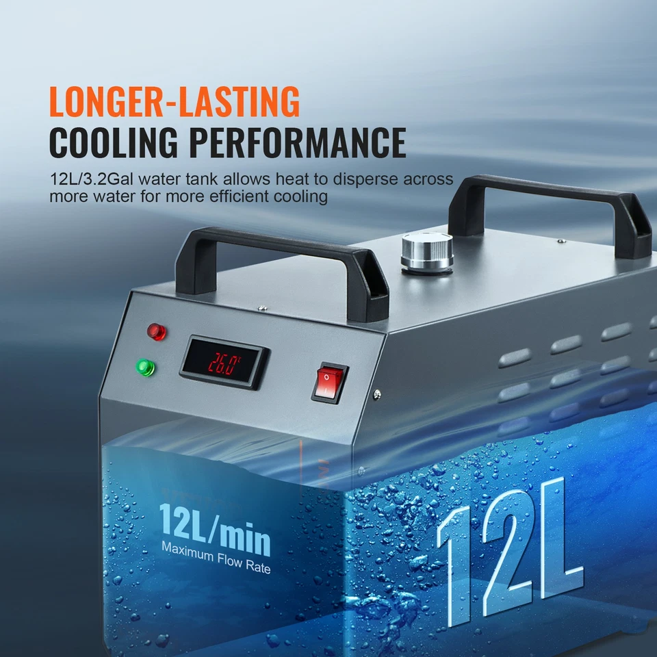 Enfriador de agua industrial láser CW-3000 para tubos cortadores de CO2 grabador láser Foto 4 de 4