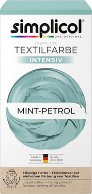 Simplicol Textilfarbe Intensiv Mint-Petrol | Einfaches Färben in Der Waschmaschi