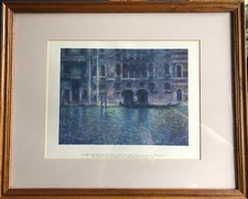 Palazzo da Mula, Venice by Claude Monet Framed Lithograph