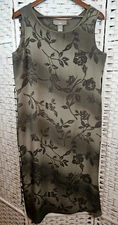 Norton McNaughton PL Womens Dark Green Floral Dress Bloomcore Cottagecore