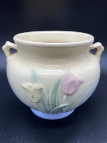 vintage tulip hull pottery planters/vase