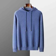 Men's and Women's Cashmere One-Piece Hoodie 100 Merino Wool Knitted
