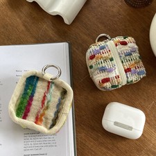 Portable Headphone Bag Keychain Storage Bag Wallet Headphone Protection Case