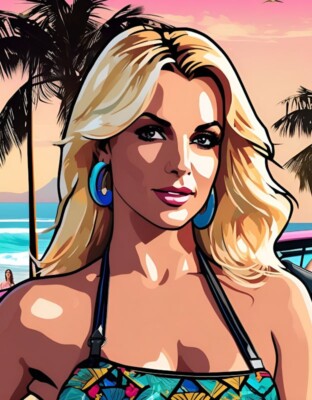 Britney Spears Fan Art Größe A3