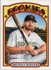 Brendan Rodgers 2021 Topps Heritage High Number Base #593 Colorado Rockies