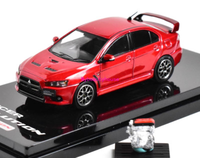 Hobby Japan 1:64 Red Evolution X EVO 10 Engine Model Diecast Metal Car