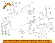 FORD OEM 11-15 Edge,MKX Front Door Lock Hardware-Handle, Outside CA1Z7822404B