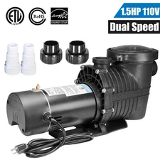 2 Speed 1.5HP ABOVE/INGROUND Swimming POOL PUMP Energy Saving For Hayward 115V