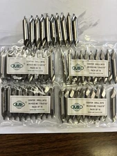 20pcs M2 HSS #4 center drills 1/8x5/16x2-1/8" #530-400