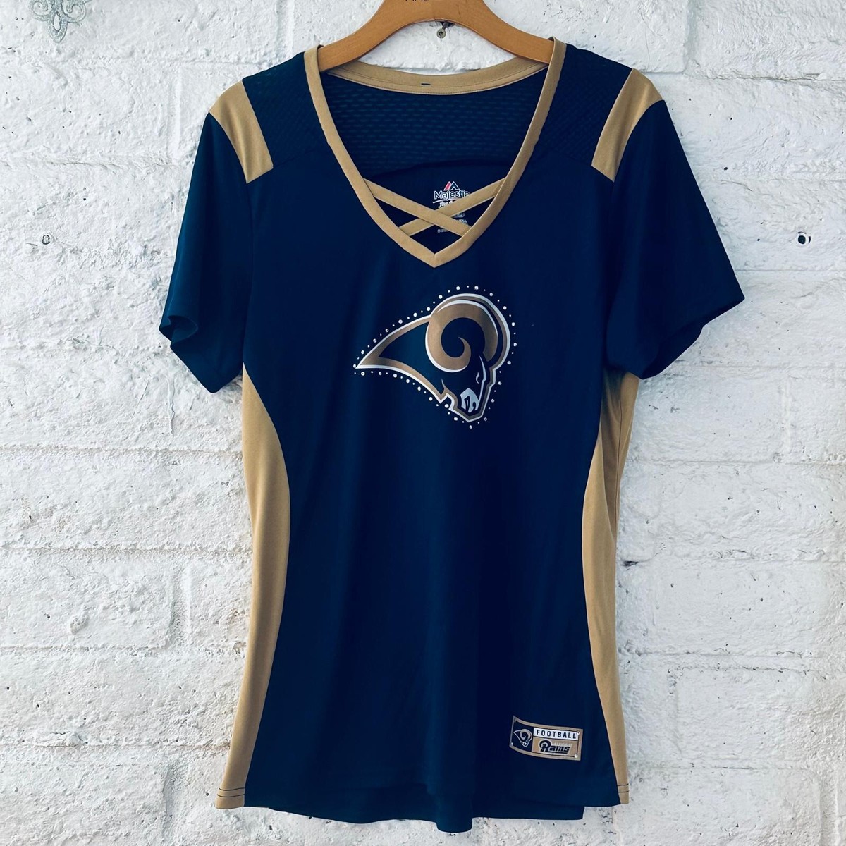 Majestic Women's Los Angeles Rams Draft Me Jersey XL Navy