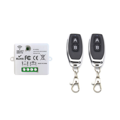 230V Mini Empfänger Lichtschalter 433mhz Funkschalter System AB Fernbedienung