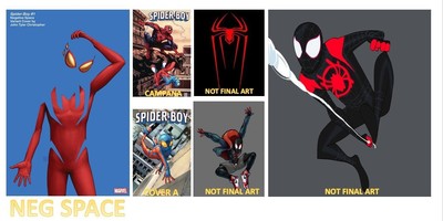  SPIDER-BOY #1 A/B/C/D/E/F LOT OF 6 - INC. NEGATIVE SPACE VAR.  11/1/23 