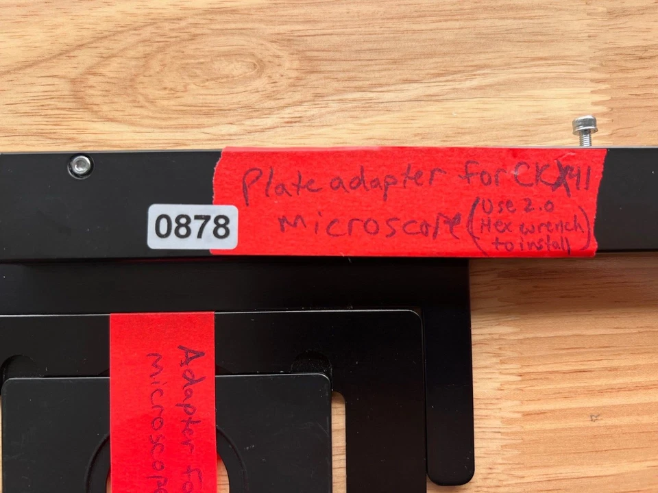 Olympus CKX41 Microscope Stage Well Plate Adapter - Great Condition !! - Image 3 of 4